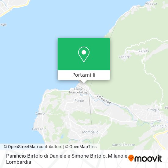 Mappa Panificio Birtolo di Daniele e Simone Birtolo