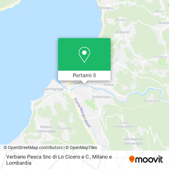 Mappa Verbano Pesca Snc di Lo Cicero e C.