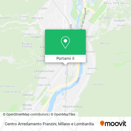 Mappa Centro Arredamento Franzini