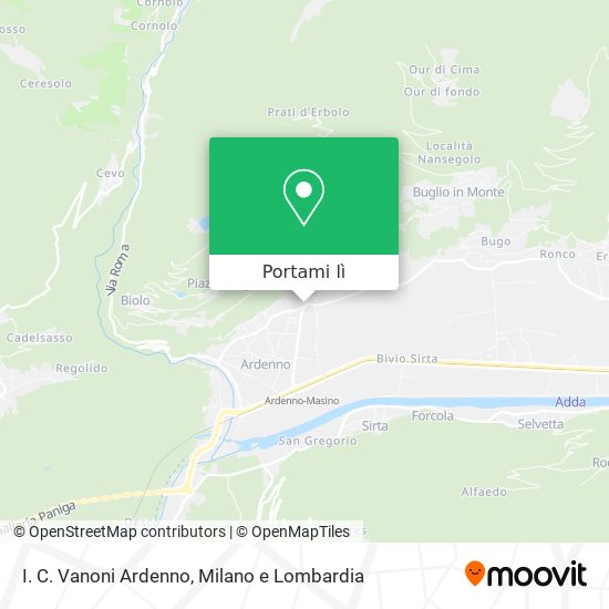 Mappa I. C. Vanoni Ardenno