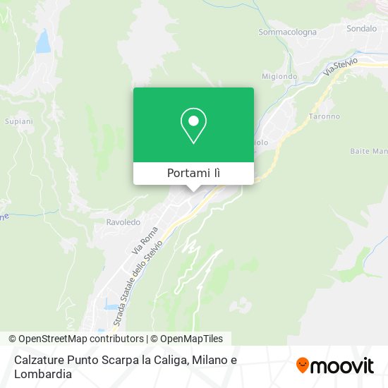 Mappa Calzature Punto Scarpa la Caliga
