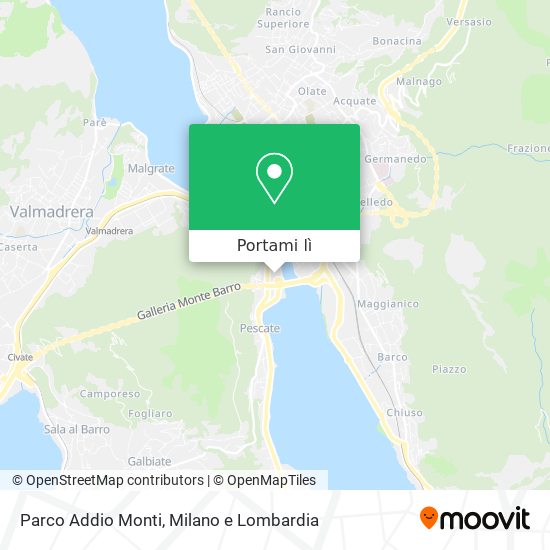 Mappa Parco Addio Monti