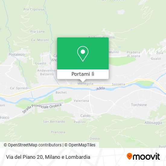 Mappa Via del Piano  20
