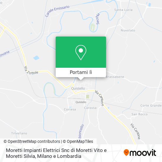 Mappa Moretti Impianti Elettrici Snc di Moretti Vito e Moretti Silvia