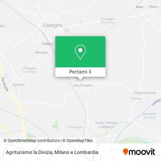 Mappa Agriturismo la Divizia