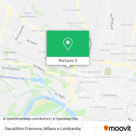 Mappa Decathlon Cremona