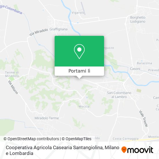 Mappa Cooperativa Agricola Casearia Santangiolina