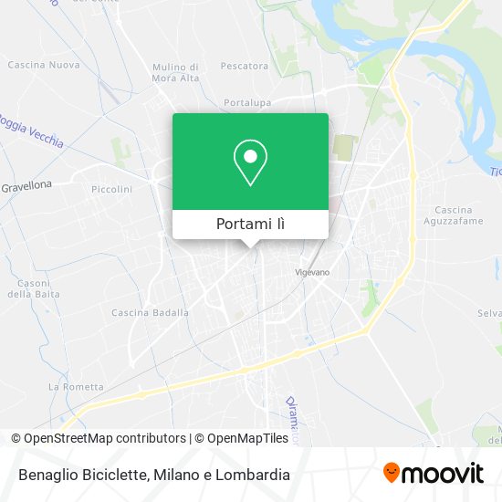 Mappa Benaglio Biciclette