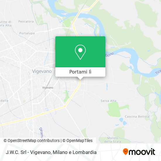 Mappa J.W.C. Srl - Vigevano