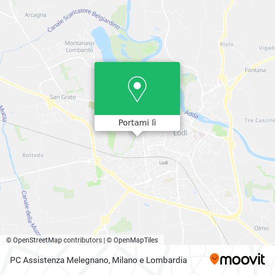 Mappa PC Assistenza Melegnano