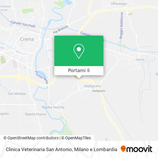 Mappa Clinica Veterinaria San Antonio