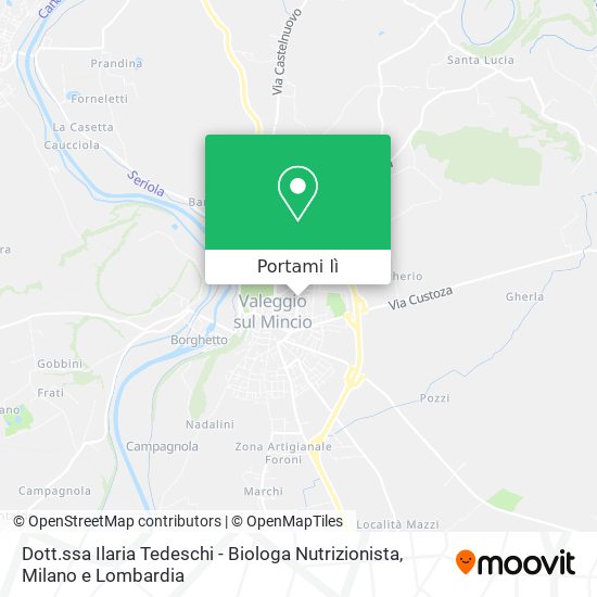 Mappa Dott.ssa Ilaria Tedeschi - Biologa Nutrizionista