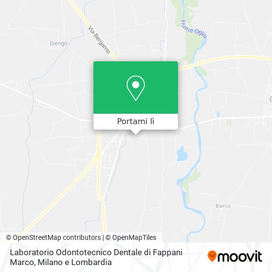 Mappa Laboratorio Odontotecnico Dentale di Fappani Marco