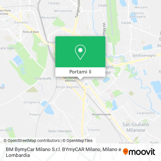 Mappa BM BymyCar Milano S.r.l. BYmyCAR Milano