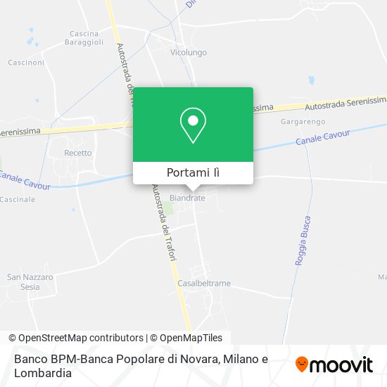 Mappa Banco BPM-Banca Popolare di Novara