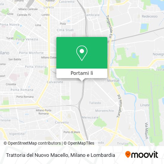 Mappa Trattoria del Nuovo Macello