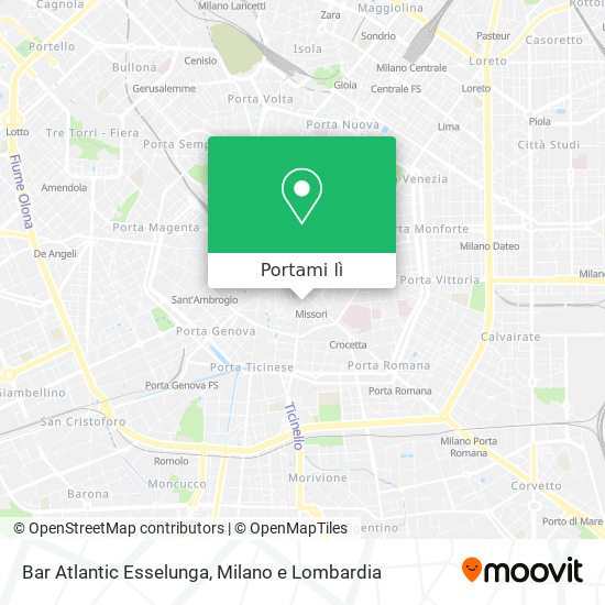 Mappa Bar Atlantic Esselunga