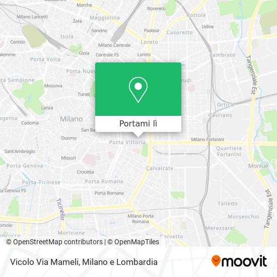 Mappa Vicolo Via Mameli