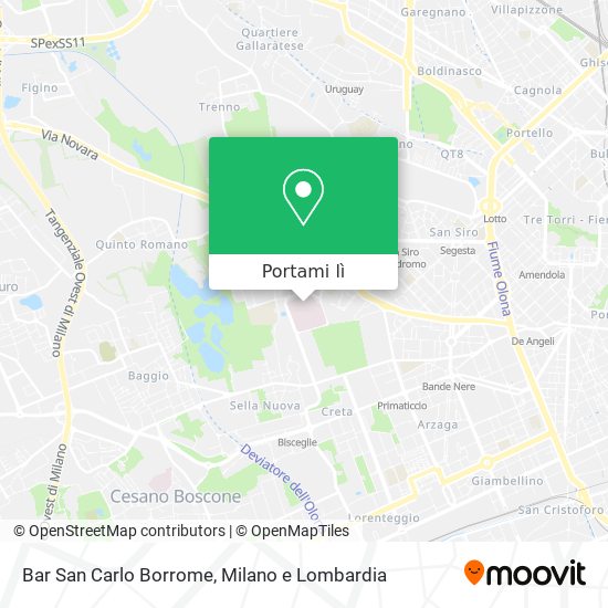 Mappa Bar San Carlo Borrome