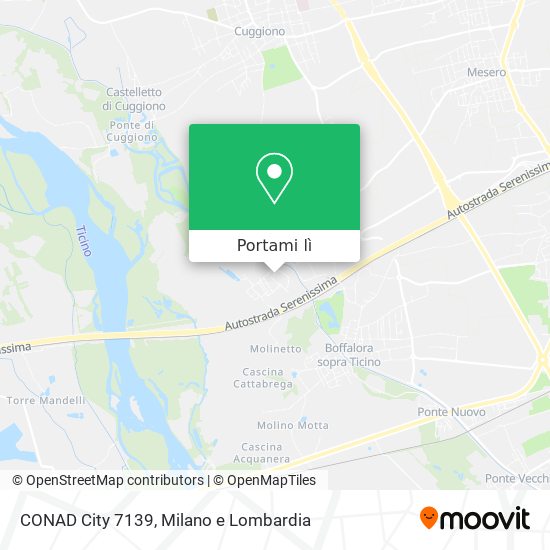 Mappa CONAD City 7139