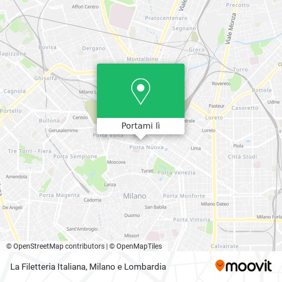 Mappa La Filetteria Italiana
