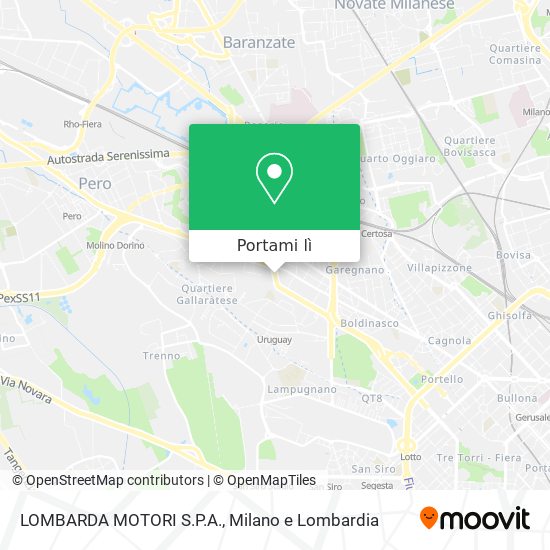 Mappa LOMBARDA MOTORI S.P.A.