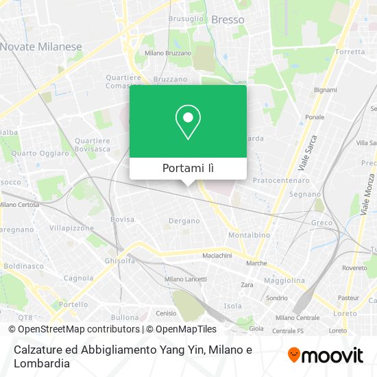 Mappa Calzature ed Abbigliamento Yang Yin