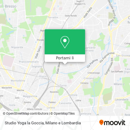 Mappa Studio Yoga la Goccia