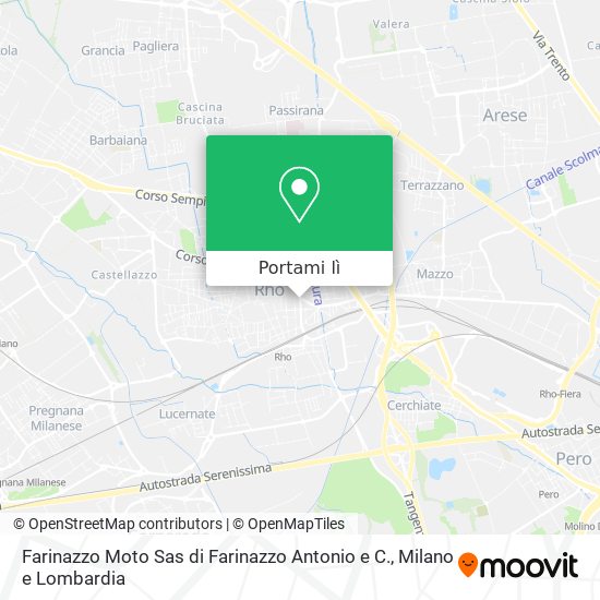 Mappa Farinazzo Moto Sas di Farinazzo Antonio e C.