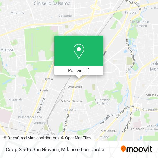 Mappa Coop Sesto San Giovann