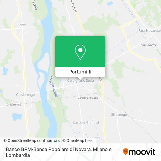 Mappa Banco BPM-Banca Popolare di Novara