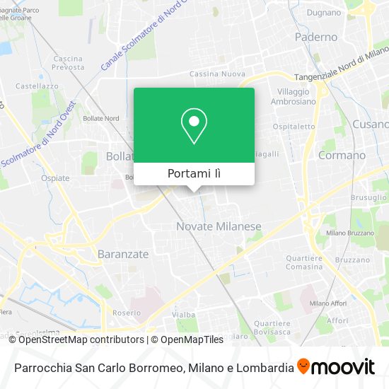 Mappa Parrocchia San Carlo Borromeo