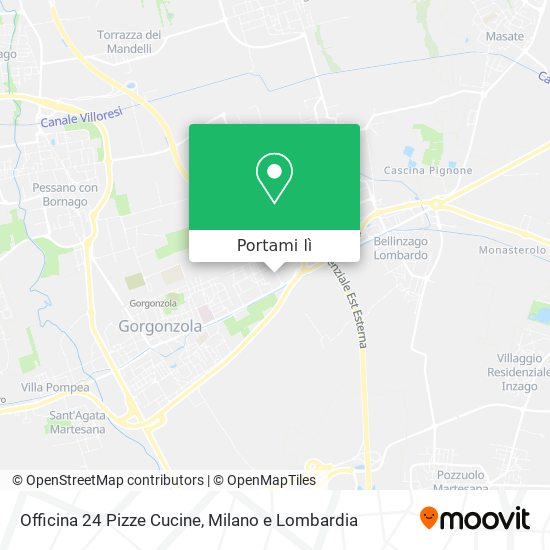 Mappa Officina 24 Pizze Cucine
