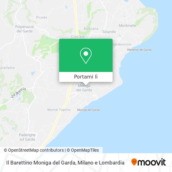 Mappa Il Barettino Moniga del Garda