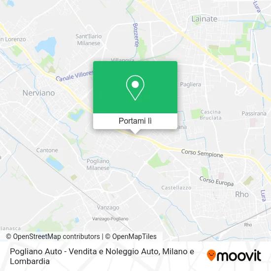 Mappa Pogliano Auto - Vendita e Noleggio Auto