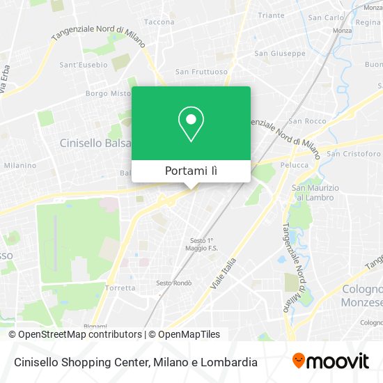Mappa Cinisello Shopping Center