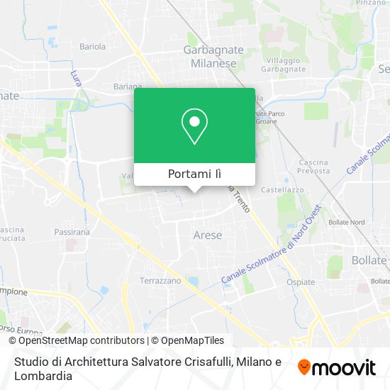 Mappa Studio di Architettura Salvatore Crisafulli