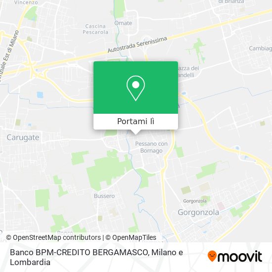 Mappa Banco BPM-CREDITO BERGAMASCO