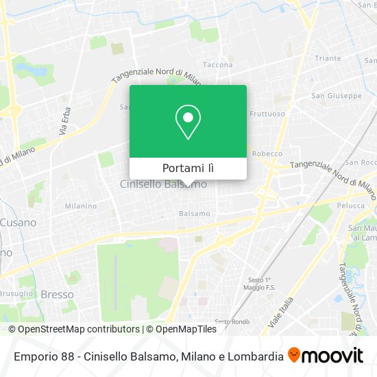 Mappa Emporio 88 - Cinisello Balsamo