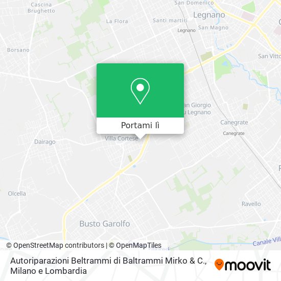 Mappa Autoriparazioni Beltrammi di Baltrammi Mirko & C.