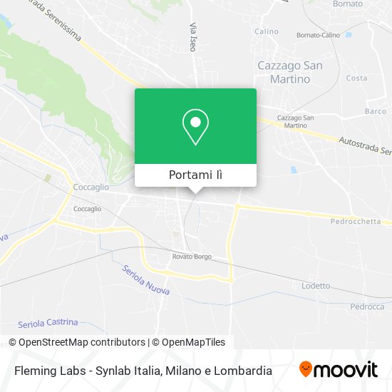 Mappa Fleming Labs - Synlab Italia