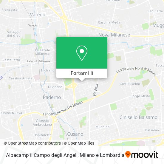 Mappa Alpacamp il Campo degli Angeli