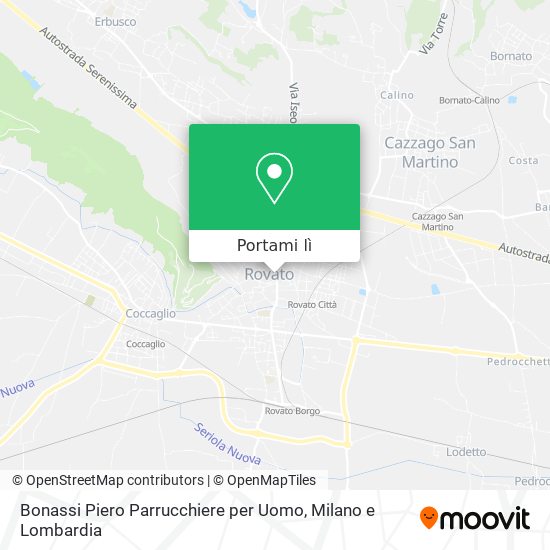 Mappa Bonassi Piero Parrucchiere per Uomo