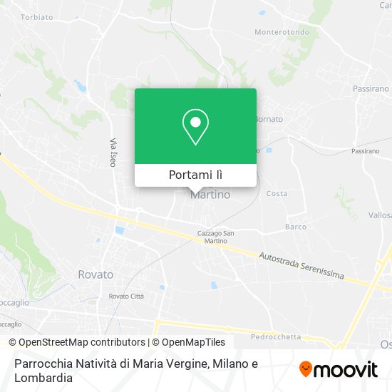 Mappa Parrocchia Natività di Maria Vergine