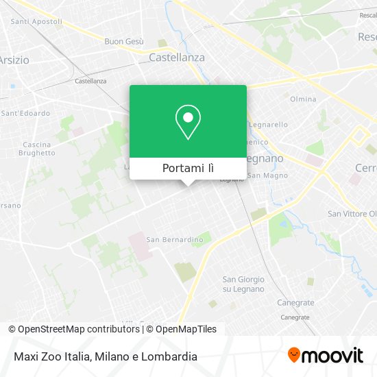 Mappa Maxi Zoo Italia