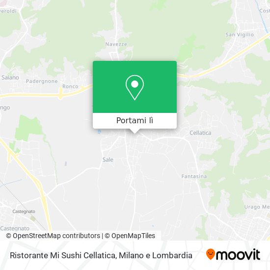 Mappa Ristorante Mi Sushi Cellatica