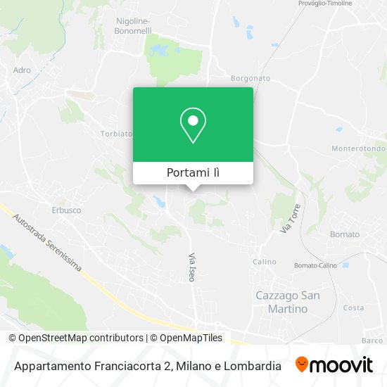 Mappa Appartamento Franciacorta 2