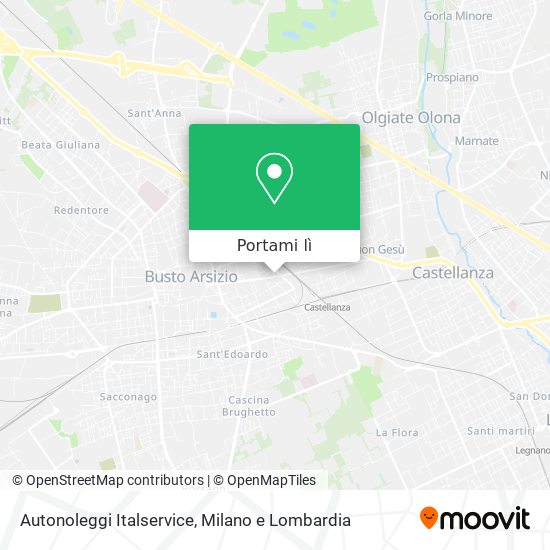 Mappa Autonoleggi Italservice