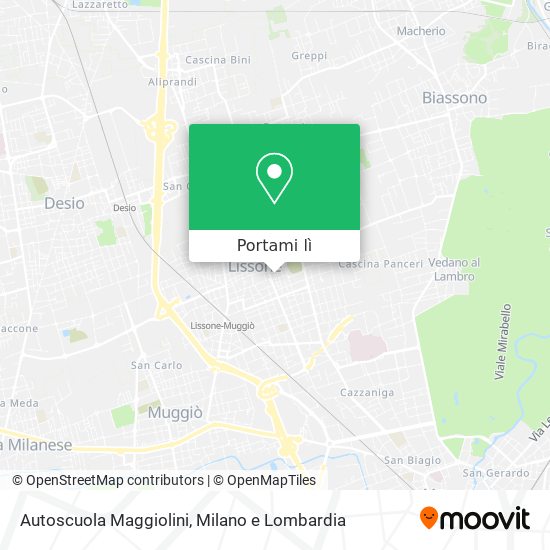 Mappa Autoscuola Maggiolini