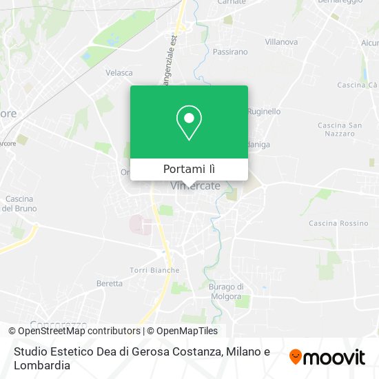 Mappa Studio Estetico Dea di Gerosa Costanza